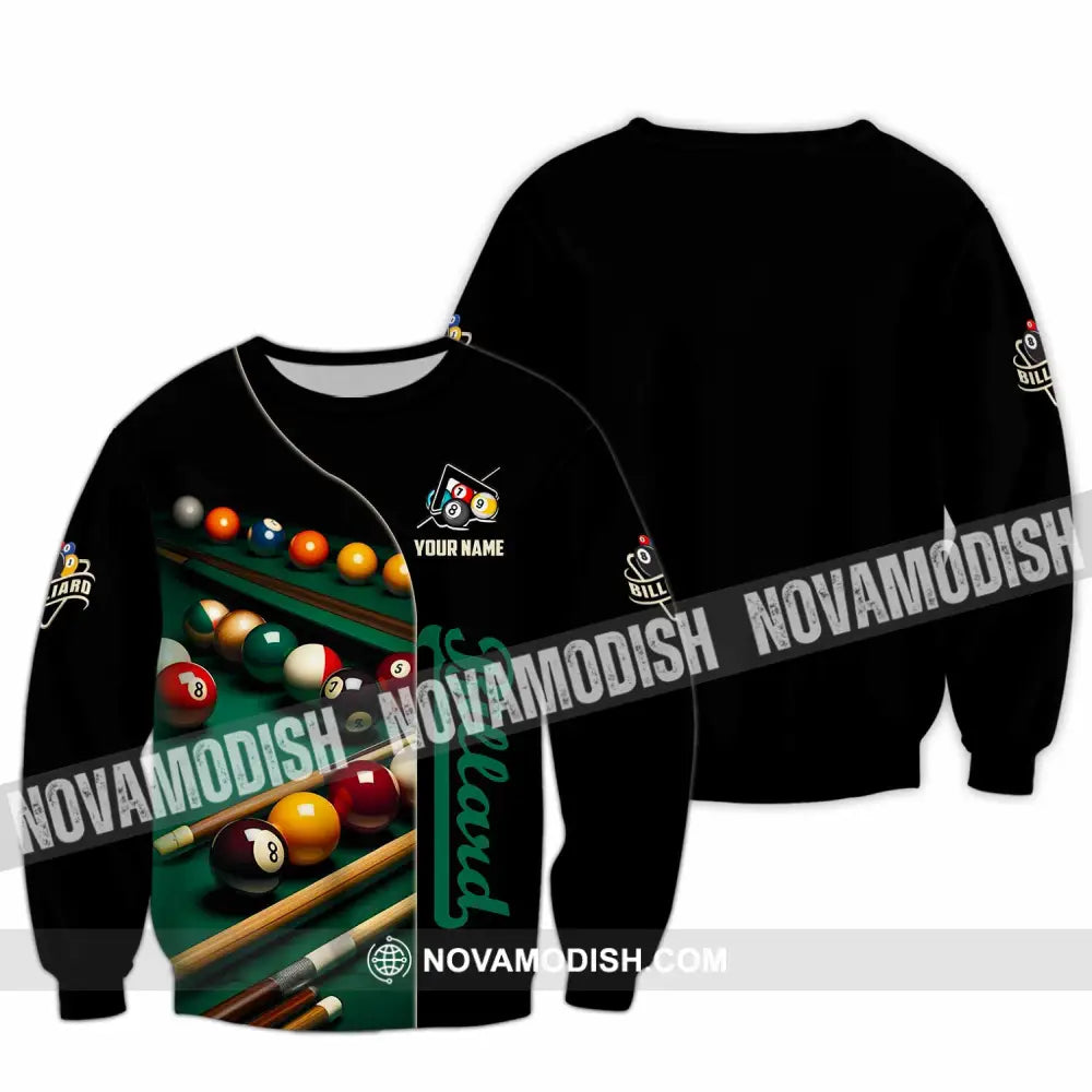 Unisex Shirt - Custom Billiard Lover Shirt Long Sleeve / S T-shirt
