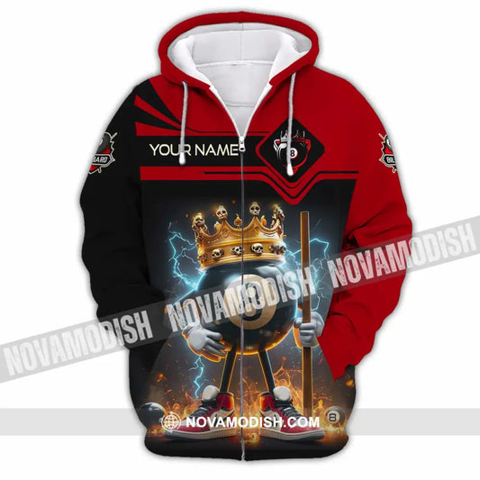 Unisex Shirt - Custom Billiards Shirt Zipper Hoodie / S T-shirt