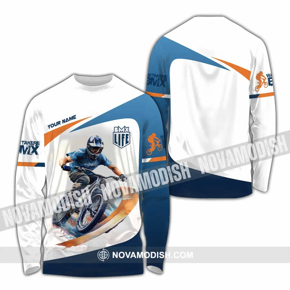 Unisex Shirt - Custom BMX Race Bikes Shirt Long Sleeve Shirt / S T-shirt