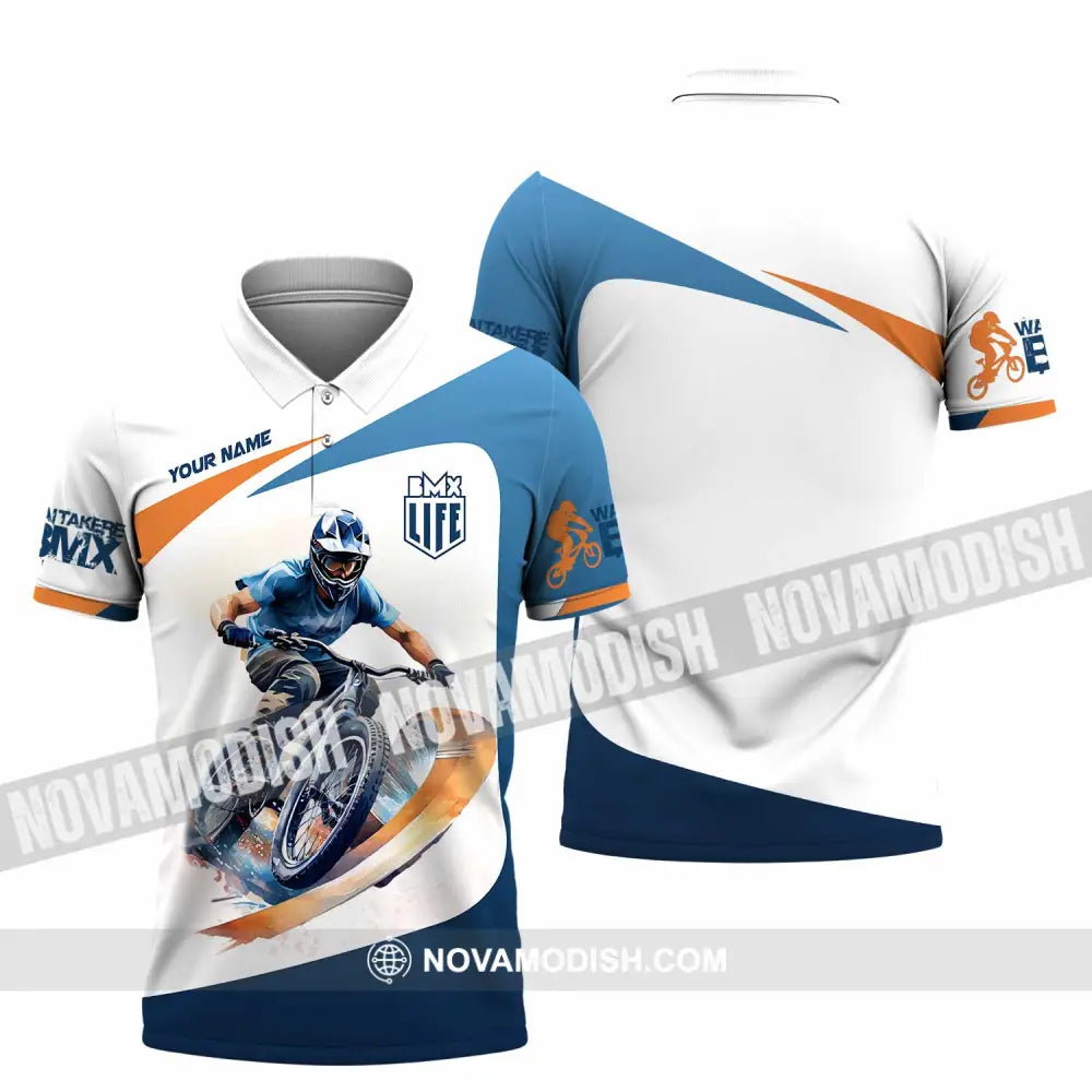 Unisex Shirt - Custom BMX Race Bikes Shirt Polo Shirt / S T-shirt