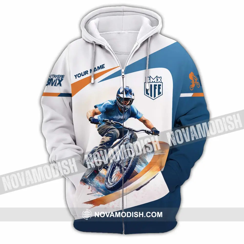 Unisex Shirt - Custom BMX Race Bikes Shirt Zipper Hoodie / S T-shirt