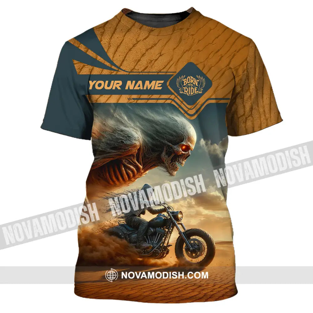 Unisex Shirt - Custom Born To Ride Riding Lover Shirt T-Shirt / S T-shirt