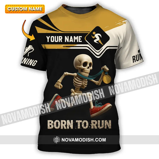 Unisex Shirt - Custom Born To Run Running Lover Sport Shirt T-shirt