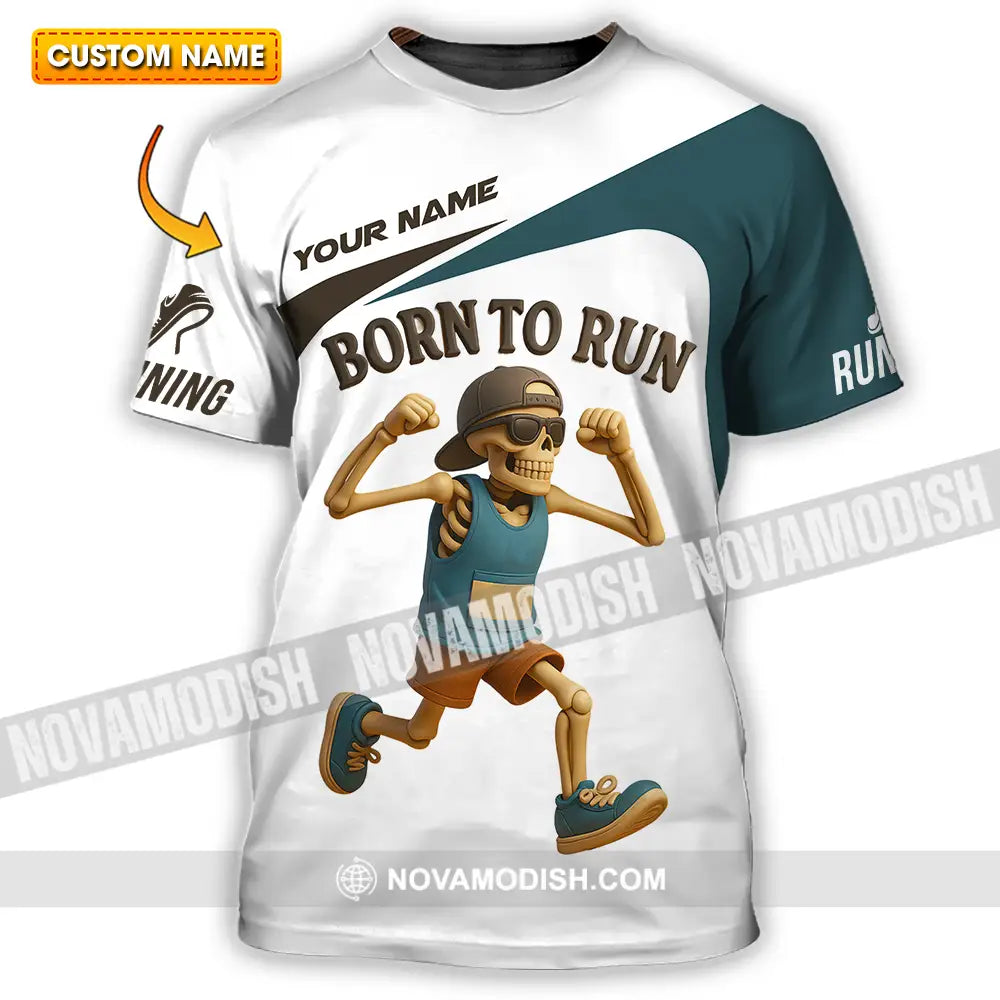 Unisex Shirt - Custom Born To Run Running Lover Sport Shirt T-shirt