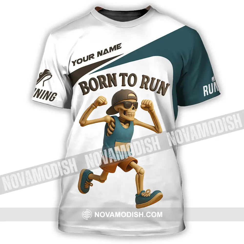 Unisex Shirt - Custom Born To Run Running Lover Sport Shirt T-Shirt / S T-shirt