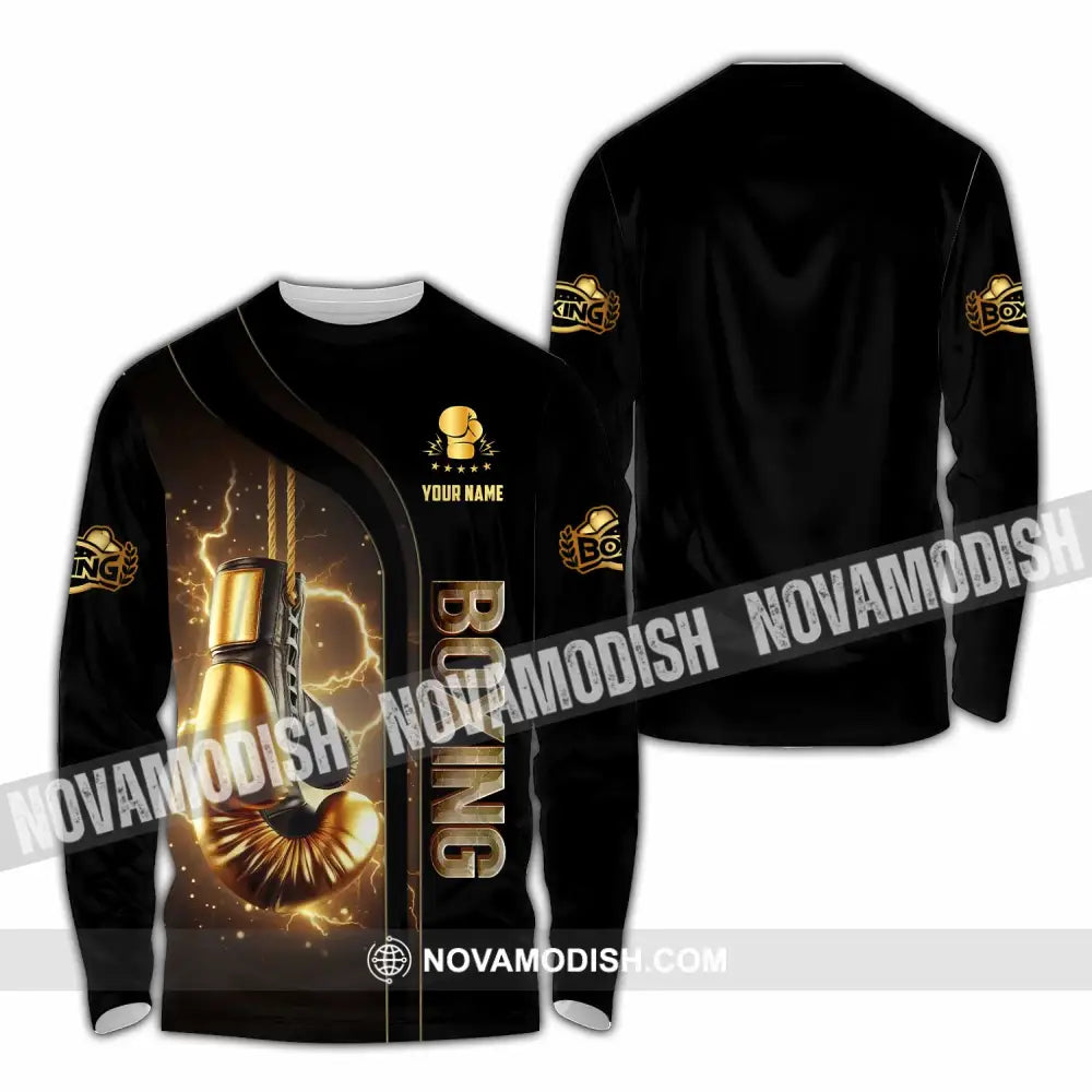Unisex Shirt - Custom Boxing Lover Sport Shirt Long Sleeve Shirt / S T-shirt