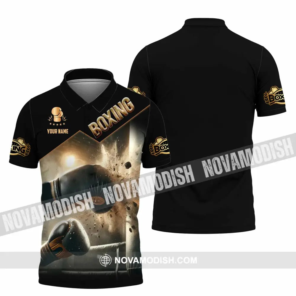 Unisex Shirt - Custom Boxing Lover Sport Shirt Polo Shirt / S T-shirt