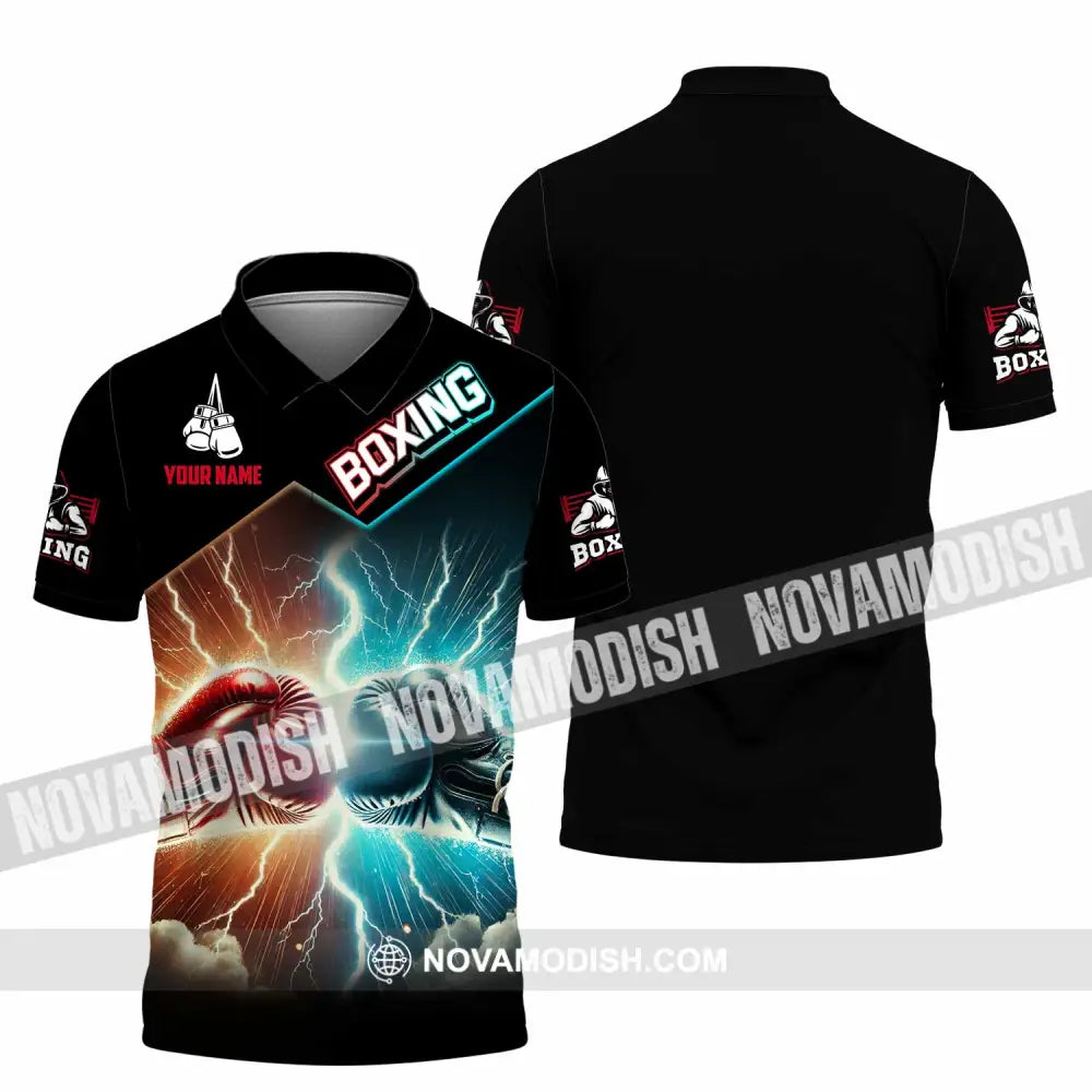 Unisex Shirt - Custom Boxing Lover Sport Shirt Polo Shirt / S T-shirt