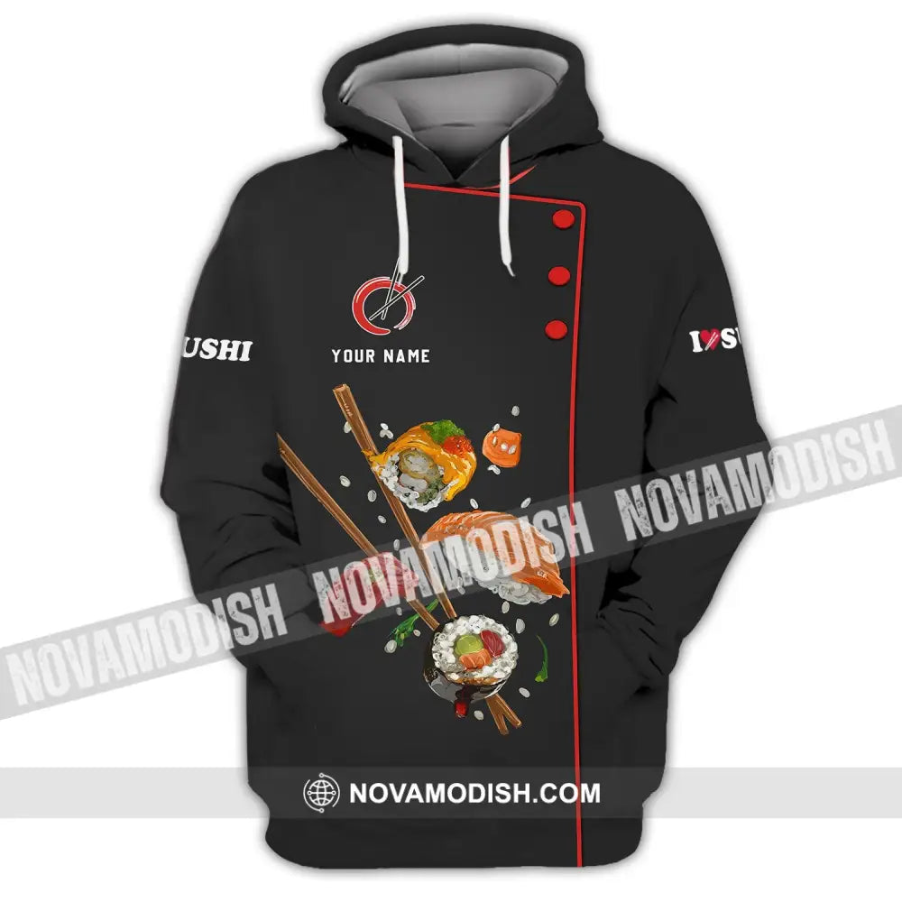 Unisex Shirt - Custom Chef Name Shirt - Chef Shirt - Chef Name Gift For Japan Kitchen Lover Hoodie / S T-shirt