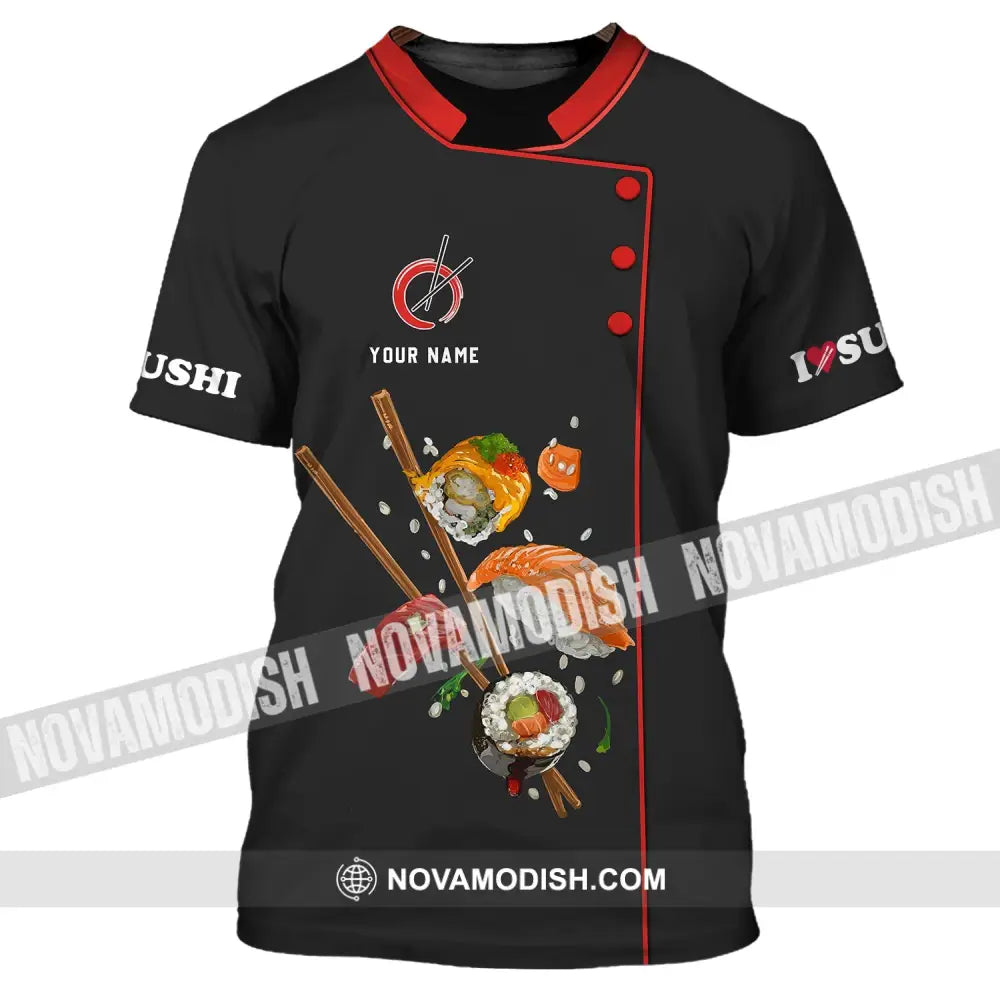 Unisex Shirt - Custom Chef Name Shirt - Chef Shirt - Chef Name Gift For Japan Kitchen Lover T-Shirt / S T-shirt