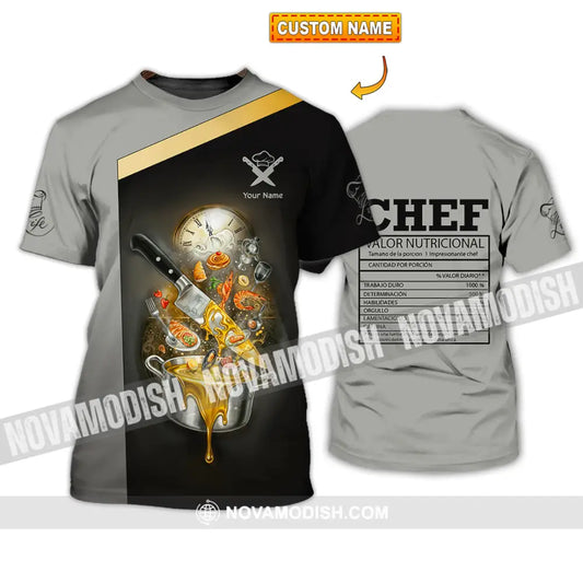 Unisex Shirt - Custom Chef Valor Nutricional Shirt T-shirt
