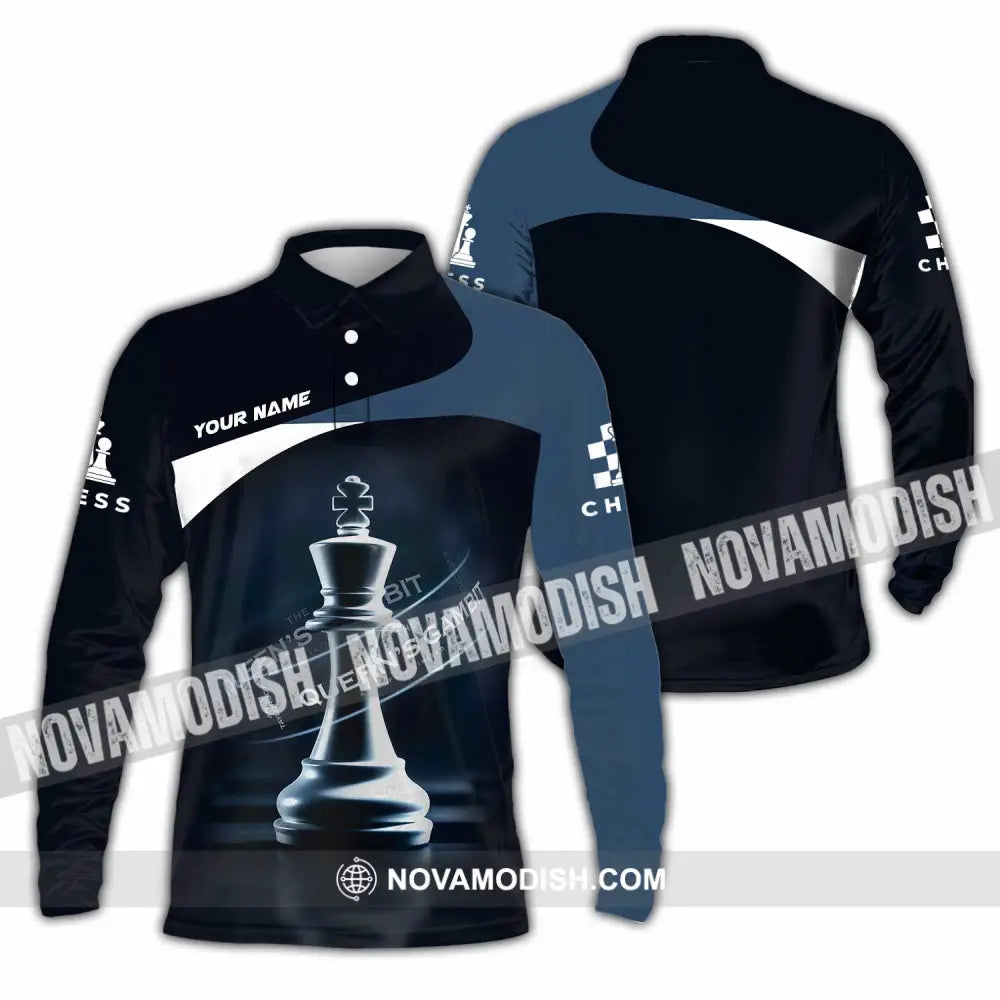 Unisex Shirt - Custom Chess Shirt Long Sleeve Polo / S T-shirt
