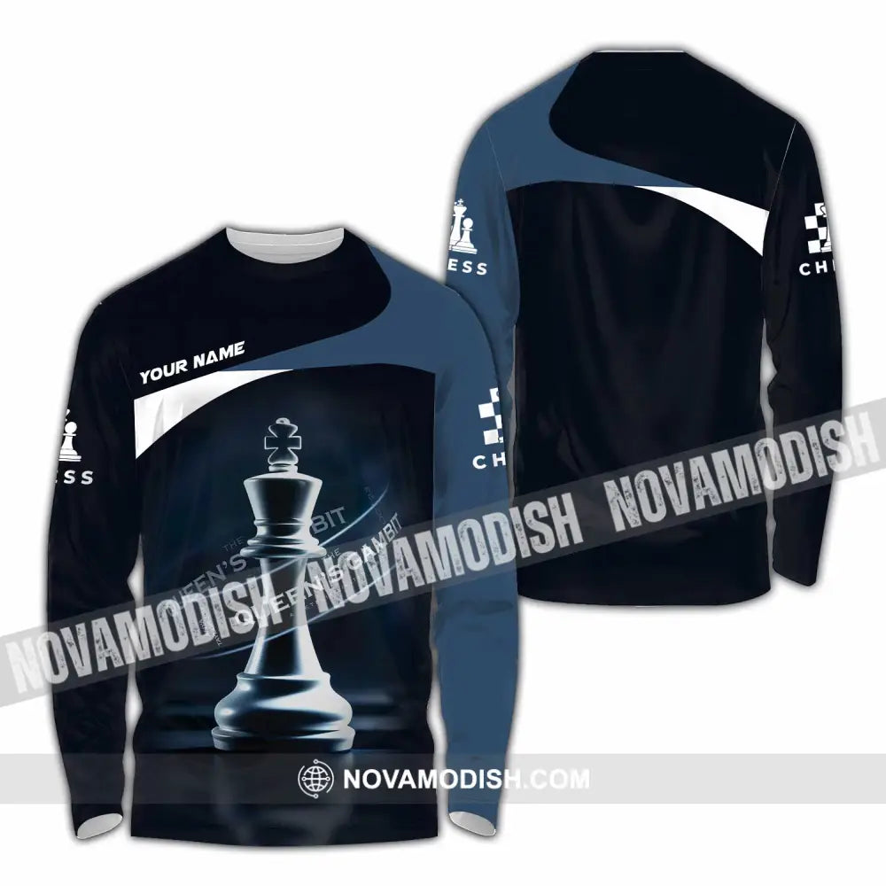 Unisex Shirt - Custom Chess Shirt Long Sleeve Shirt / S T-shirt