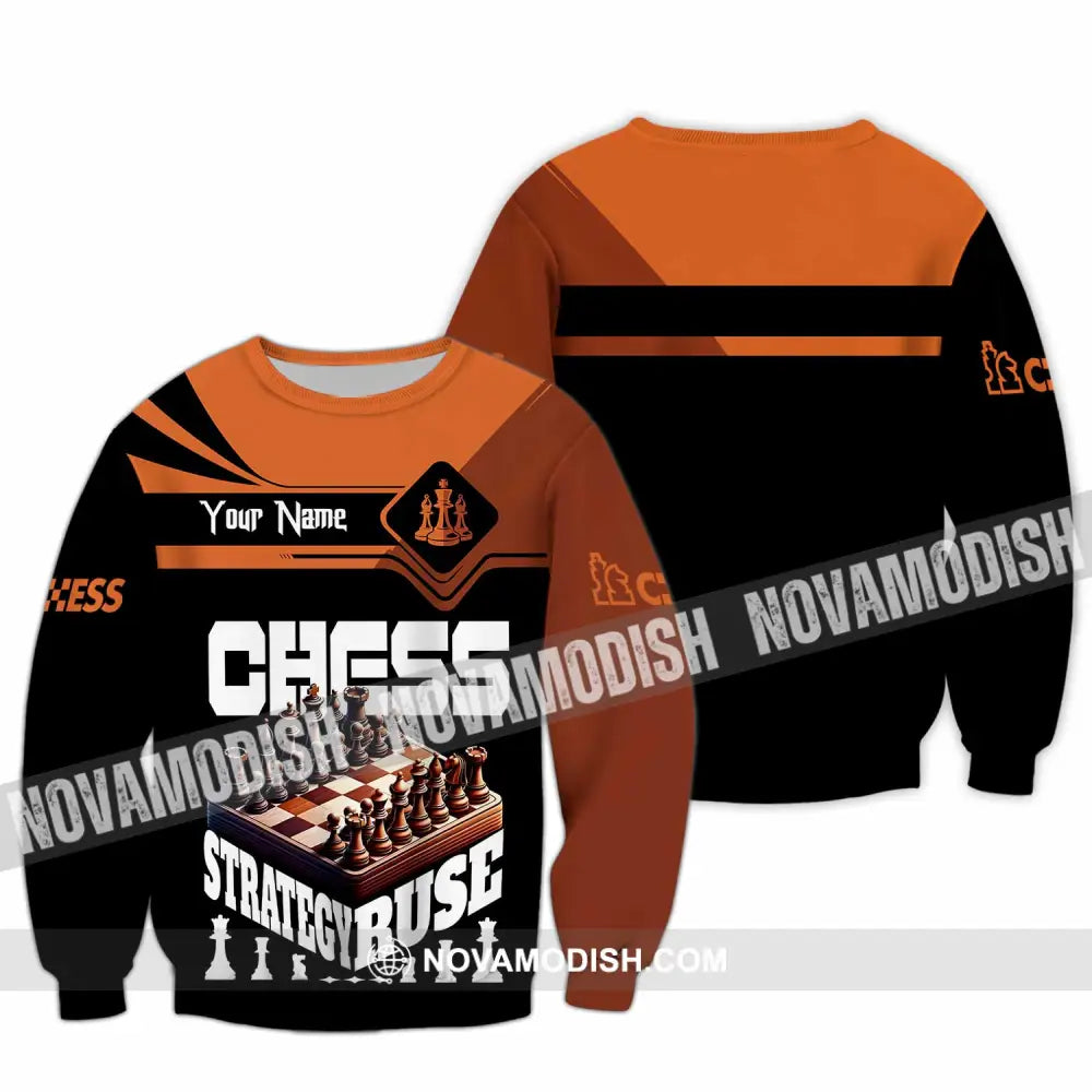 Unisex Shirt - Custom Chess Strategy Ruse Shirt Long Sleeve / S T-shirt