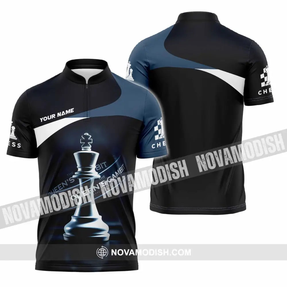 Unisex Shirt - Custom Chess Shirt Zipper Polo Shirt / S T-shirt