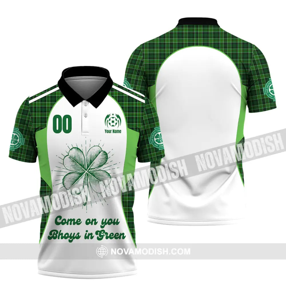 Unisex Shirt - Custom Come On You Bhoys In Green Shirt Polo Shirt / S T-shirt
