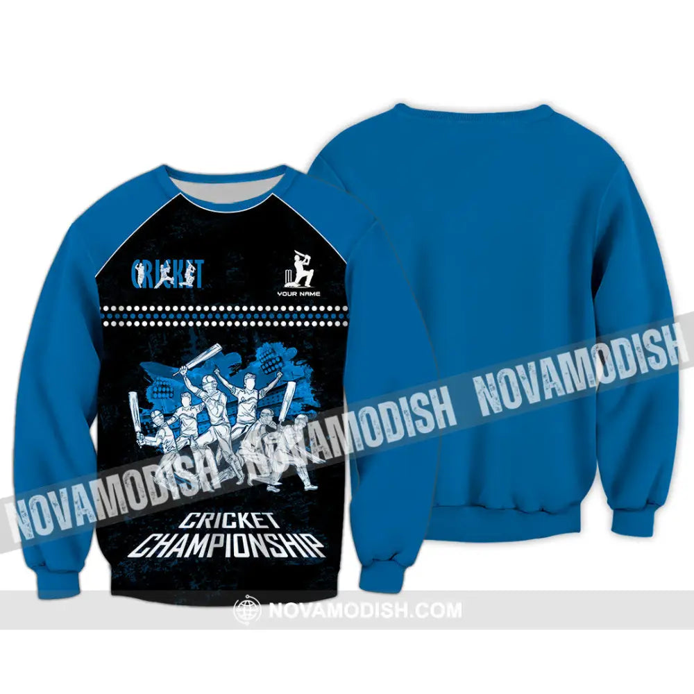 Unisex Shirt - Custom Cricket Championship Shirt Long Sleeve / S T-shirt