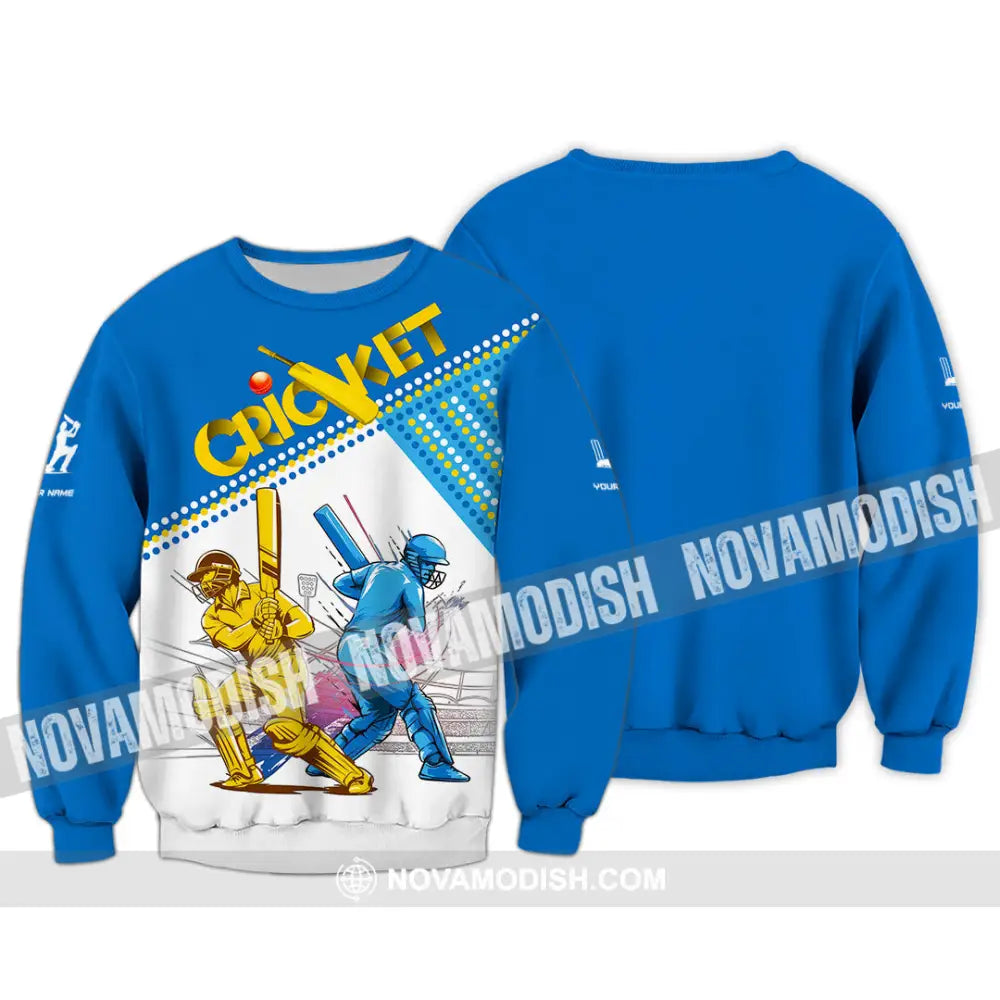 Unisex Shirt - Custom Cricket Player Shirt Long Sleeve / S T-shirt