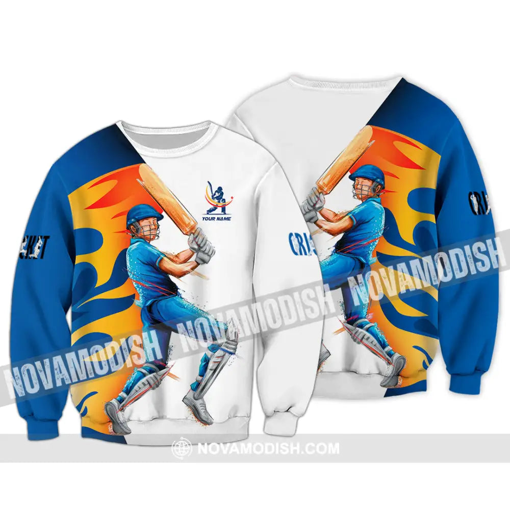 Unisex Shirt - Custom Cricket Player Shirt Long Sleeve / S T-shirt