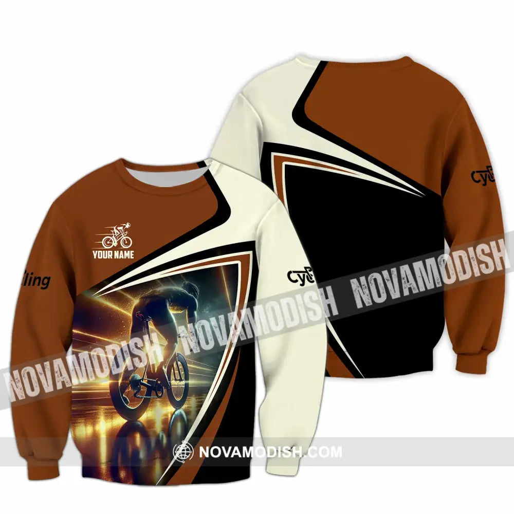 Unisex Shirt - Custom Cycling Shirt Long Sleeve / S T-shirt