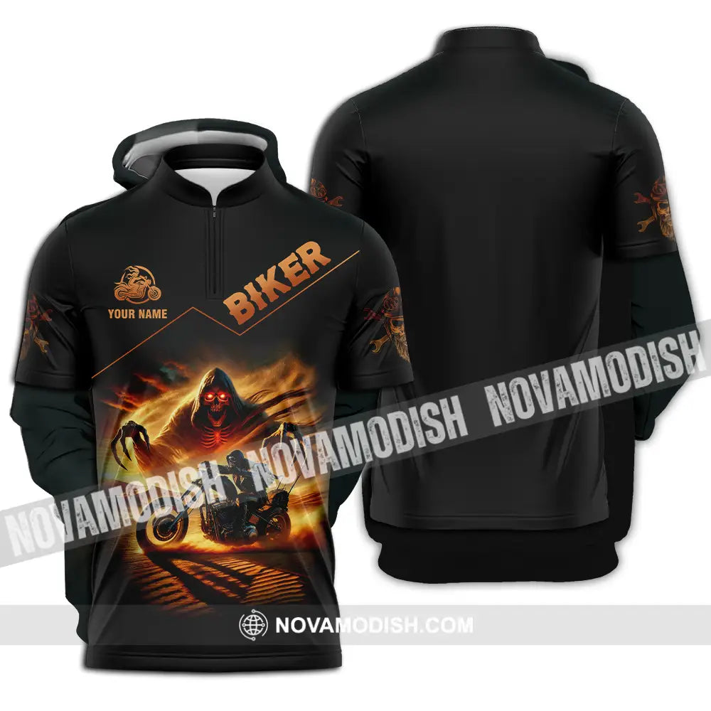 Unisex Shirt - Custom Death Biker Cool Biker Biker Shirt T-shirt