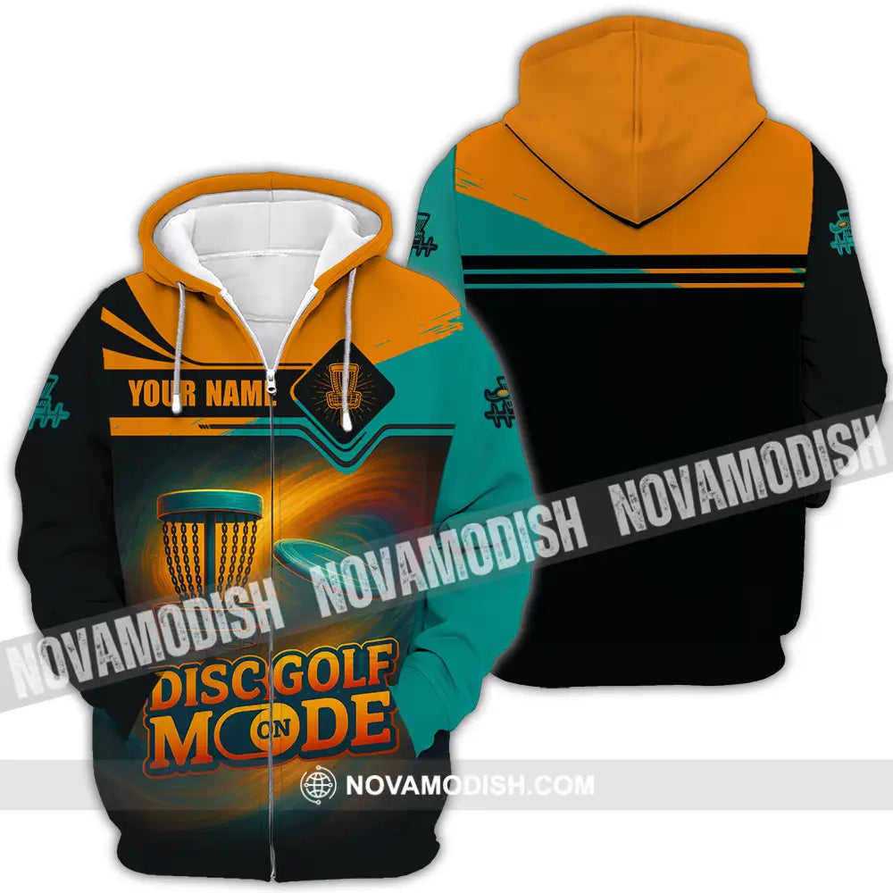 Unisex Shirt - Custom Disc Golf Mode On Shirt Zipper Hoodie / S T-shirt