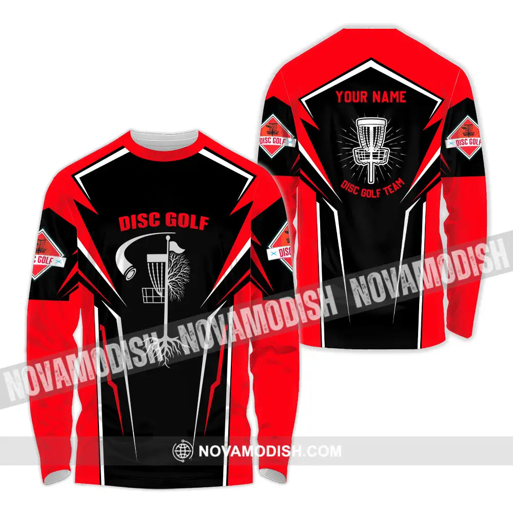 Unisex Shirt - Custom Disc Golf Player Shirt Long Sleeve Shirt / S T-shirt