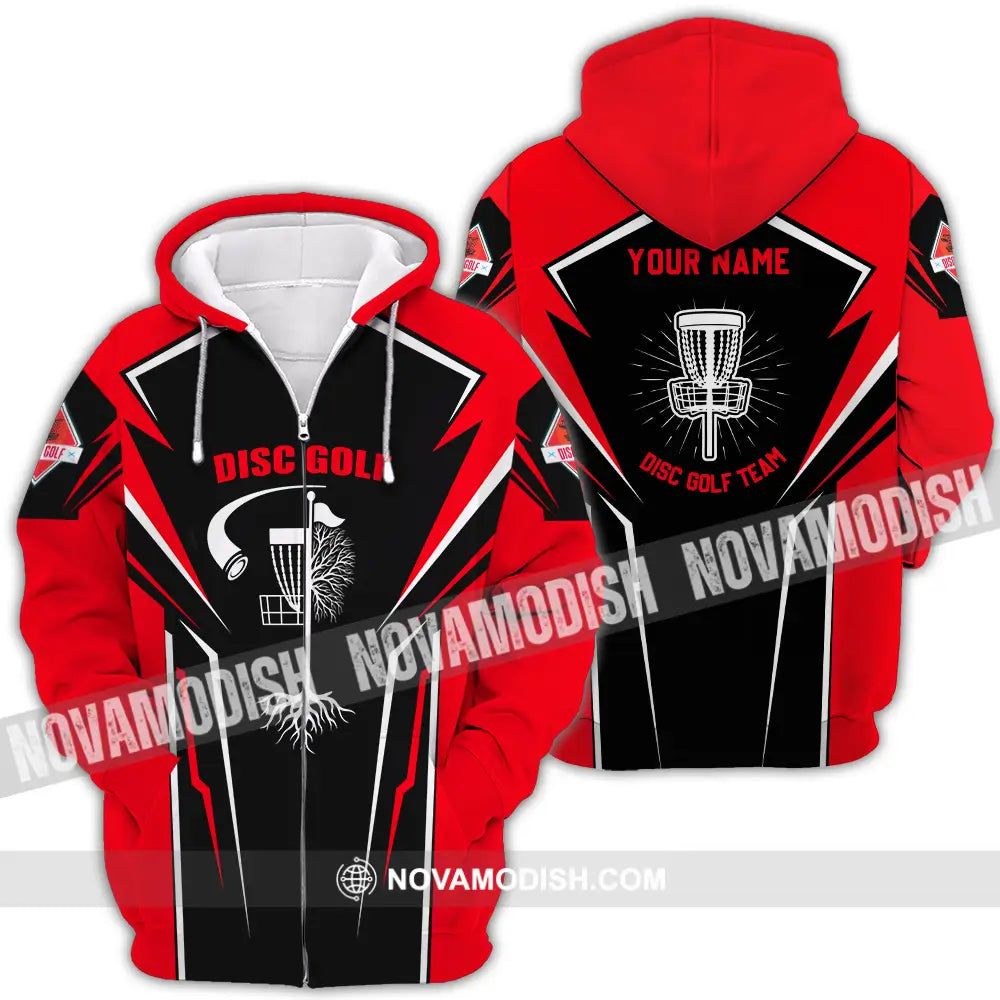 Unisex Shirt - Custom Disc Golf Player Shirt Zipper Hoodie / S T-shirt