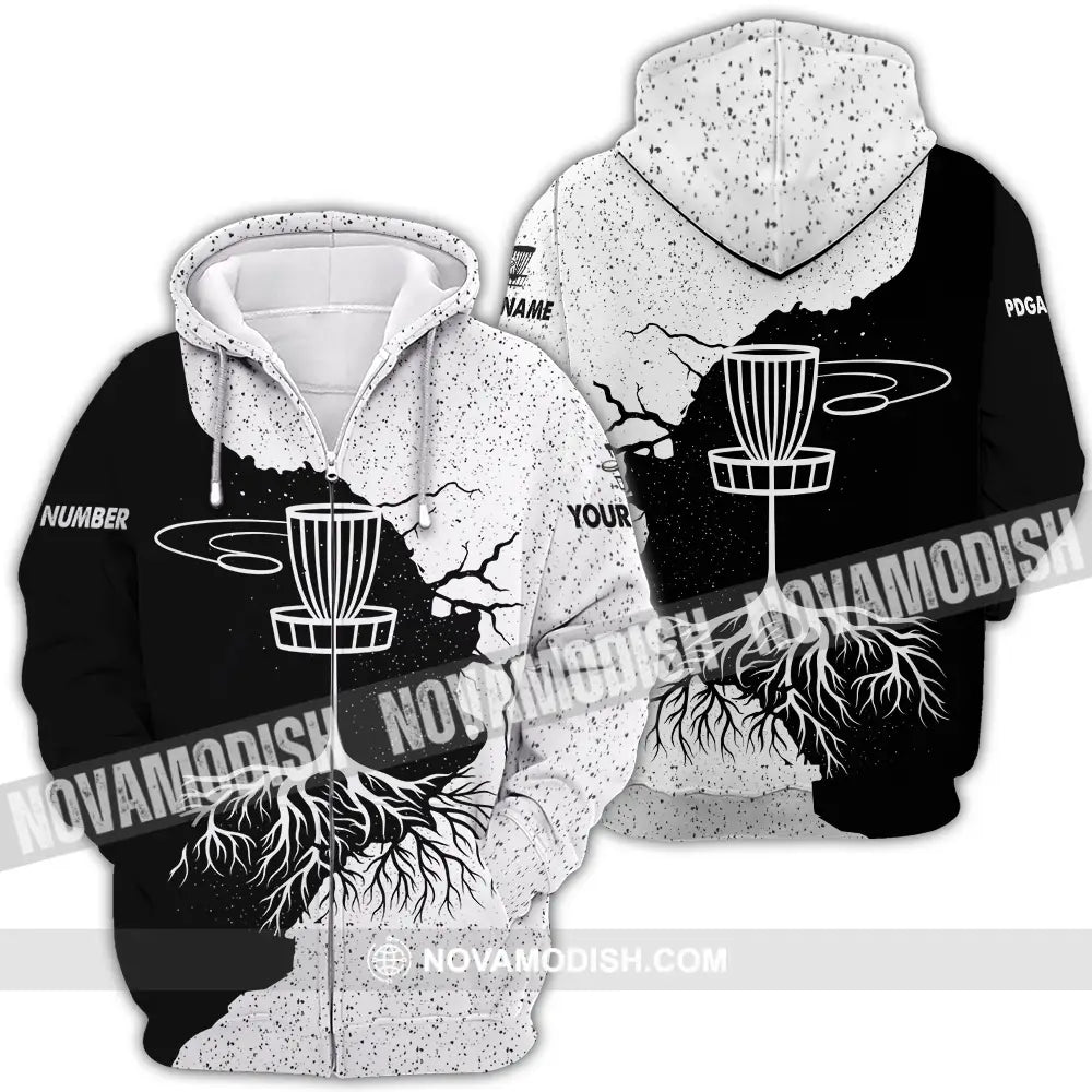 Unisex Shirt - Custom Disc Golf Shirt Zipper Hoodie / S T-shirt