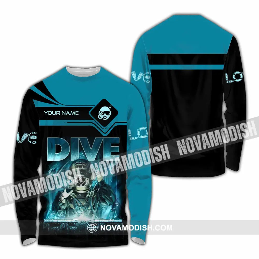 Unisex Shirt - Custom Dive Lover Sport Shirt Long Sleeve Shirt / S T-shirt