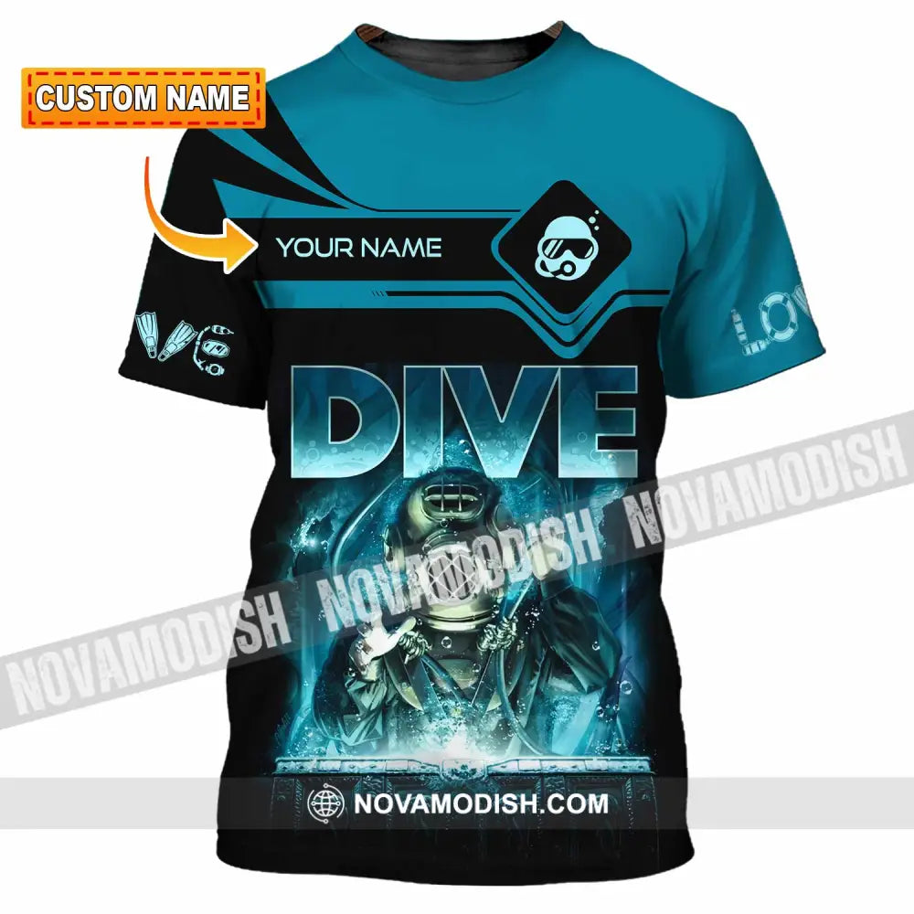 Unisex Shirt - Custom Dive Lover Sport Shirt T-shirt