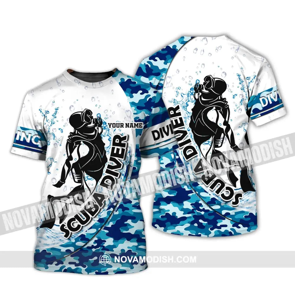 Unisex Shirt - Custom Dive Name T-Shirt - Scuba Diver - Personalized Shirt T-Shirt / S T-shirt