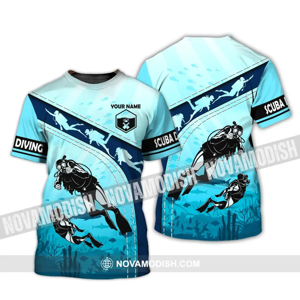 Unisex Shirt - Custom Diver Name T-Shirt - Scuba Diver - Personalized Shirt T-Shirt / S T-shirt