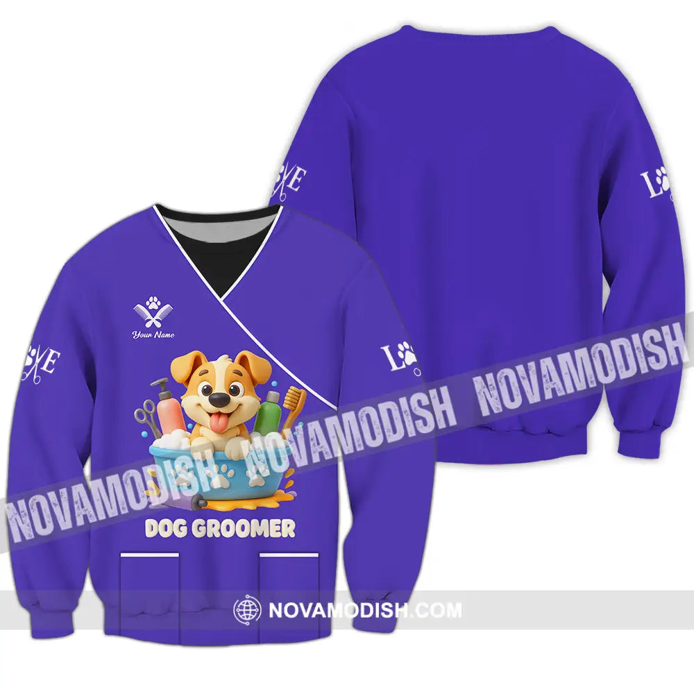Unisex Shirt - Custom Dog Groomers Shirt Long Sleeve / S T-shirt