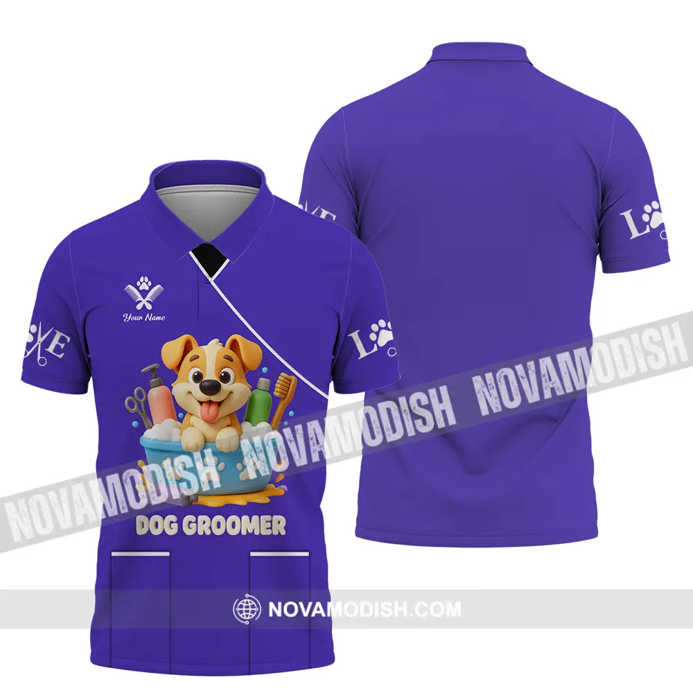 Unisex Shirt - Custom Dog Groomers Shirt Polo Shirt / S T-shirt