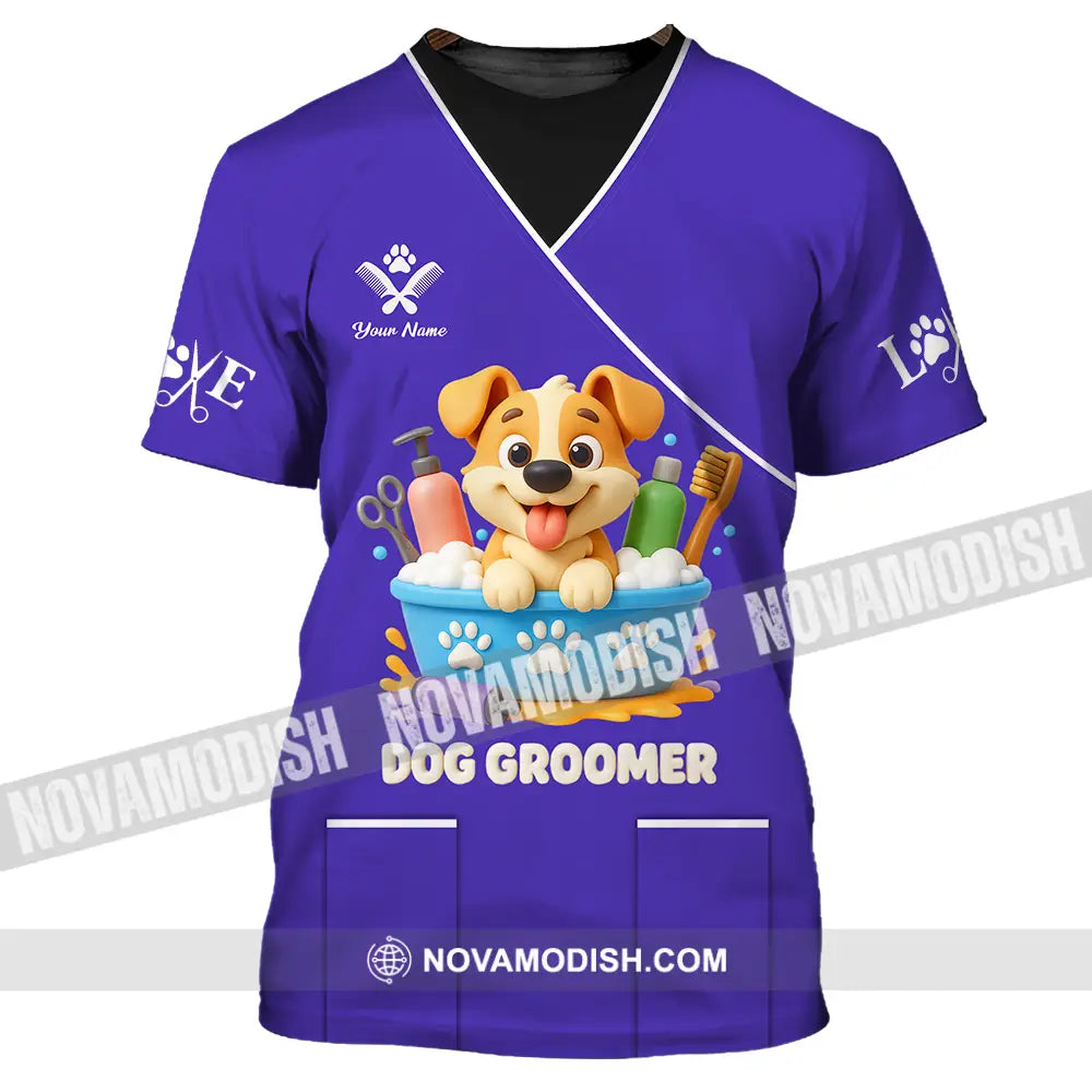 Unisex Shirt - Custom Dog Groomers Shirt T-Shirt / S T-shirt