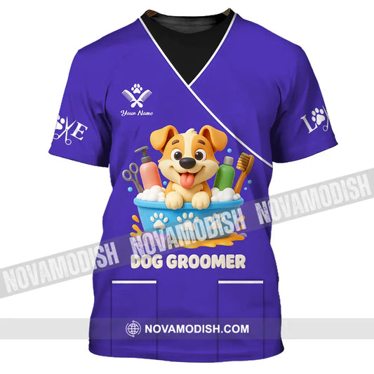 Unisex Shirt - Custom Dog Groomers Shirt T-Shirt / S T-shirt