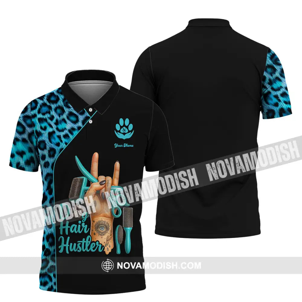 Unisex Shirt - Custom Dog Hair Hustler Groomer Shirt Polo Shirt / S T-shirt