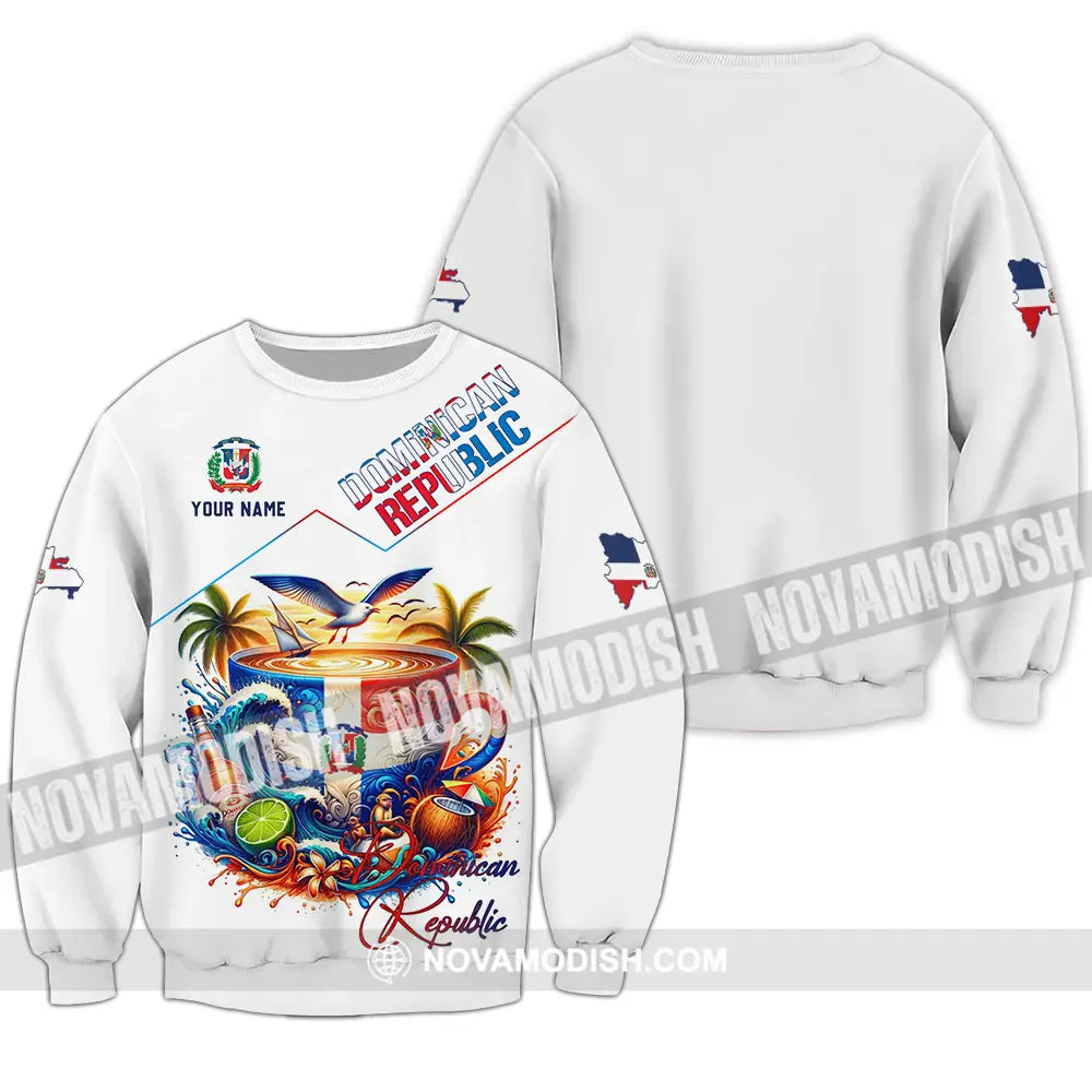 Unisex Shirt - Custom Dominican Republic Shirt Long Sleeve / S T-shirt