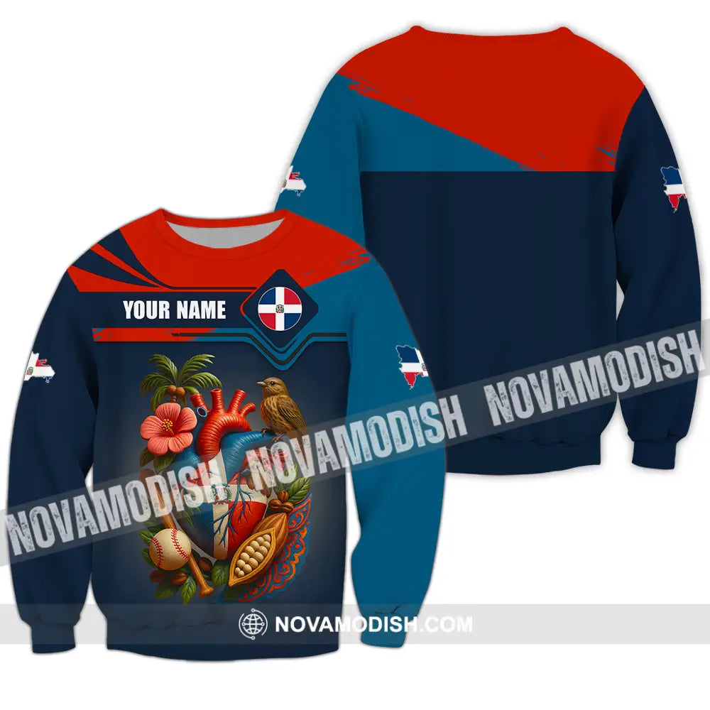 Unisex Shirt - Custom Dominican Republic Shirt Long Sleeve / S T-shirt