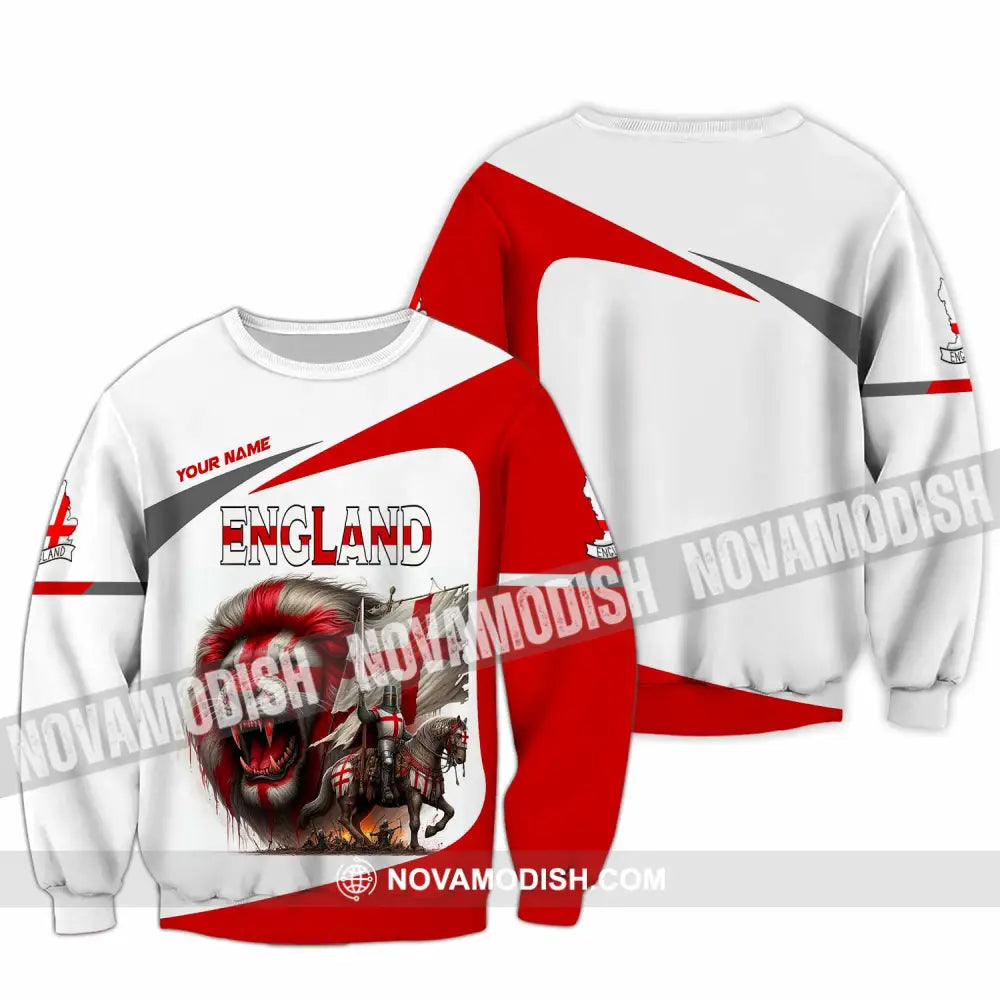 Unisex Shirt - Custom England Shirt Long Sleeve / S T-shirt