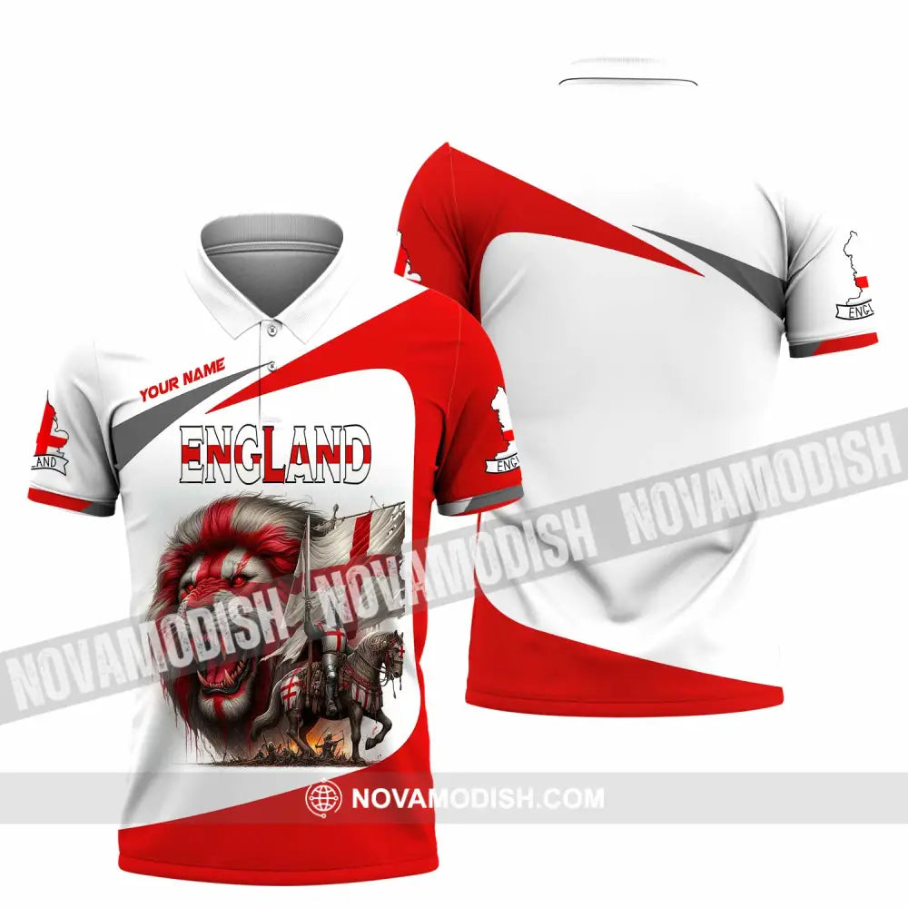 Unisex Shirt - Custom England Shirt Polo Shirt / S T-shirt