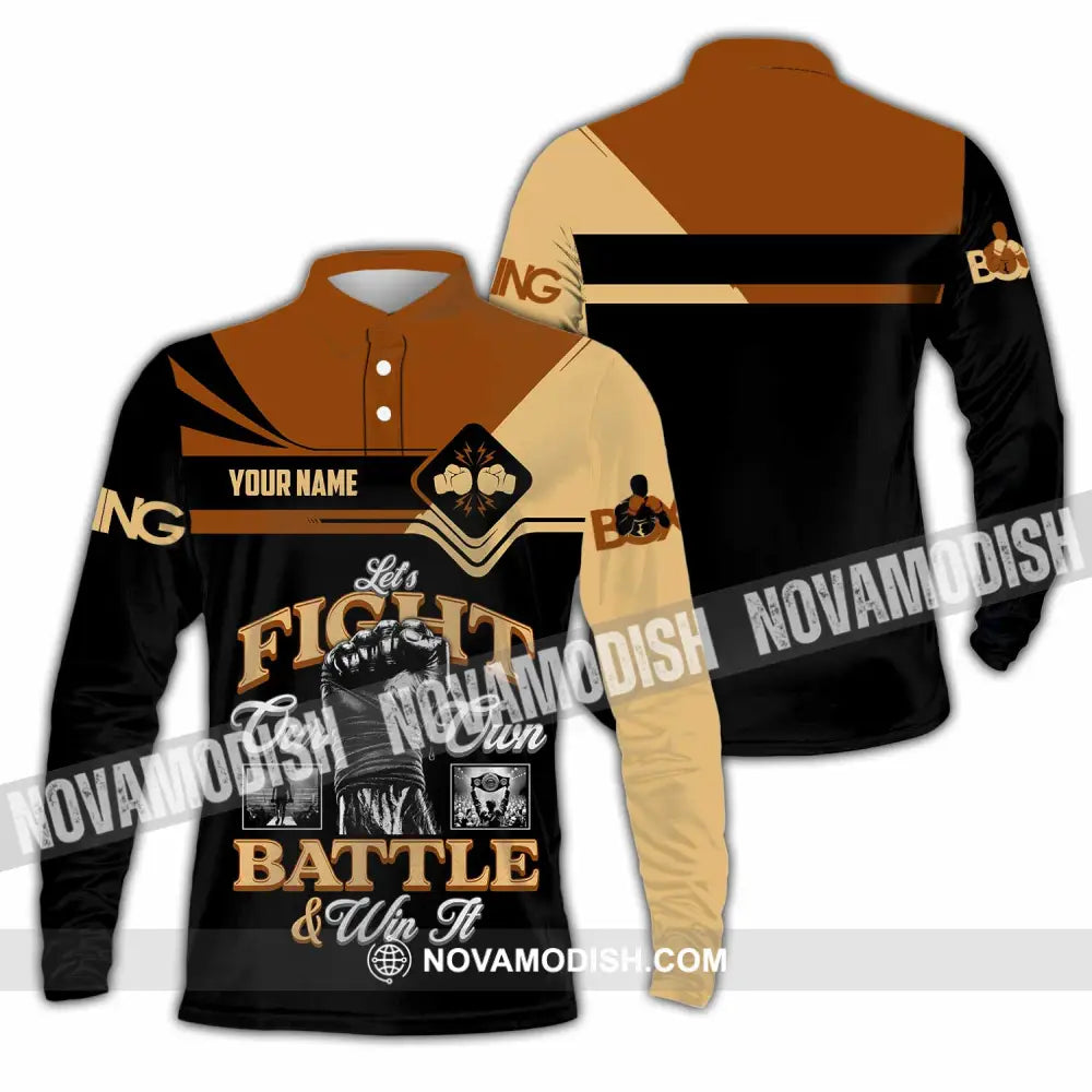 Unisex Shirt - Custom Fight Our Own Battles And Win Shirt Long Sleeve Polo / S T-shirt