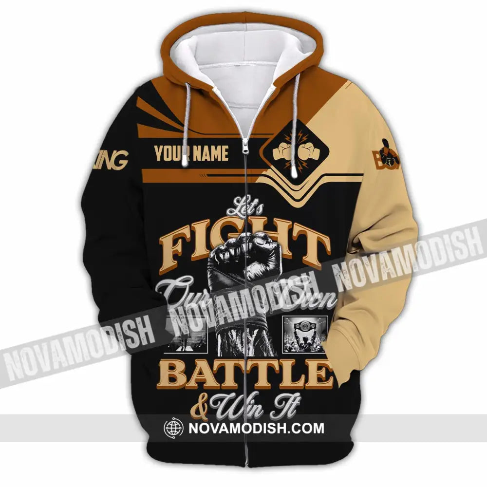 Unisex Shirt - Custom Fight Our Own Battles And Win Shirt Zipper Hoodie / S T-shirt