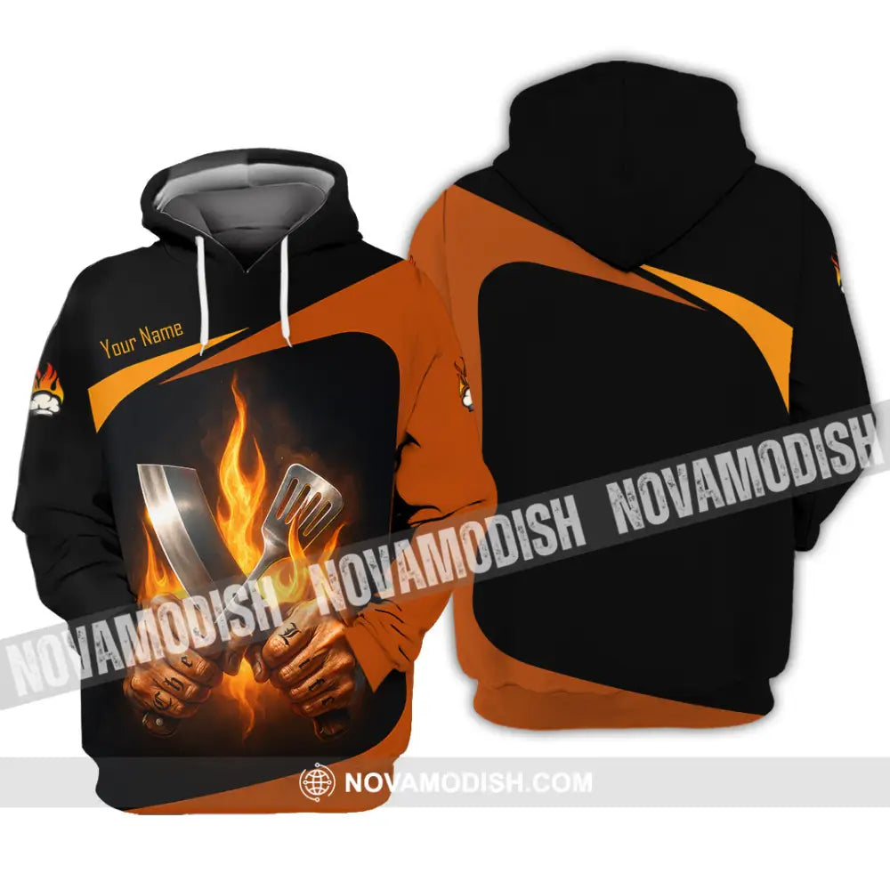 Unisex Shirt - Custom Fire Master Chef Shirt Hoodie / S T-shirt