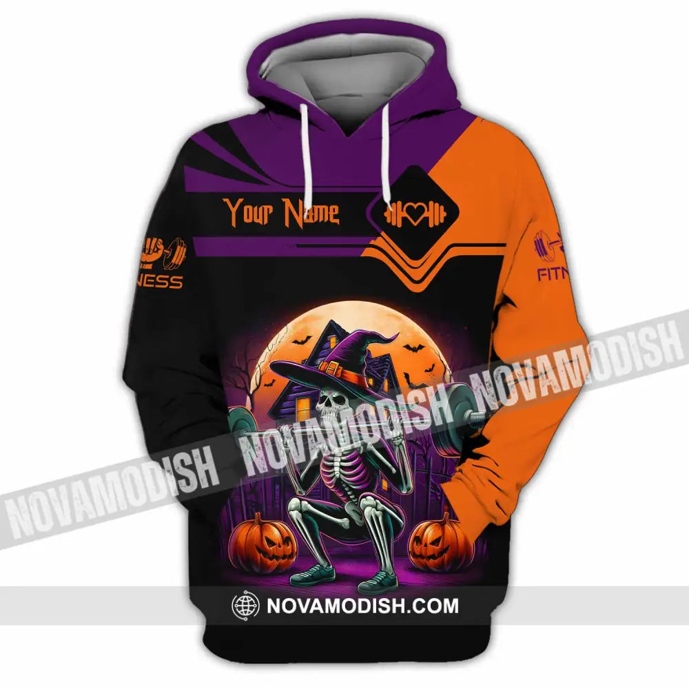 Unisex Shirt - Custom Fitness Weightlifting Halloween Sport Shirt Hoodie / S T-shirt