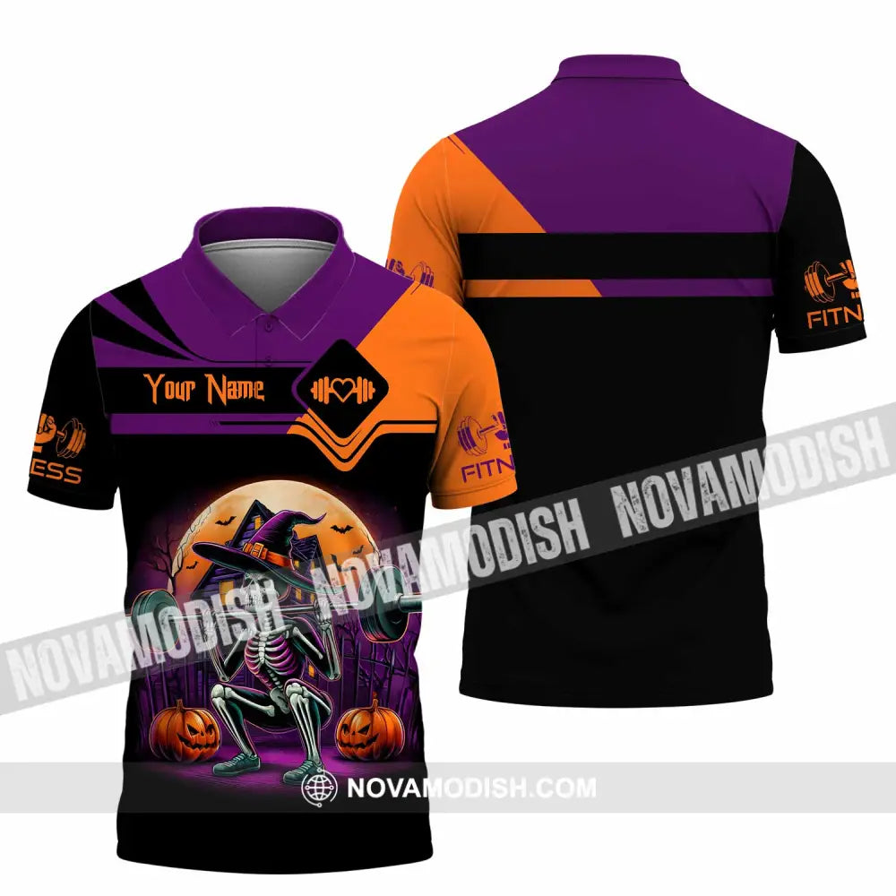 Unisex Shirt - Custom Fitness Weightlifting Halloween Sport Shirt Polo Shirt / S T-shirt