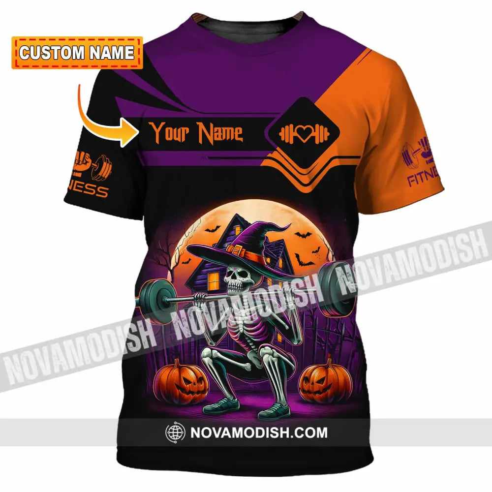 Unisex Shirt - Custom Fitness Weightlifting Halloween Sport Shirt T-shirt
