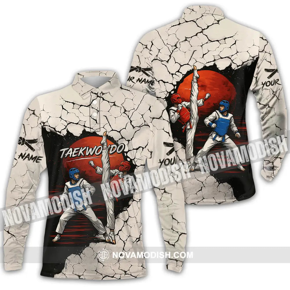 Unisex Shirt - Custom Shirt For Taekwondo Lover Long Sleeve Polo / S T-shirt