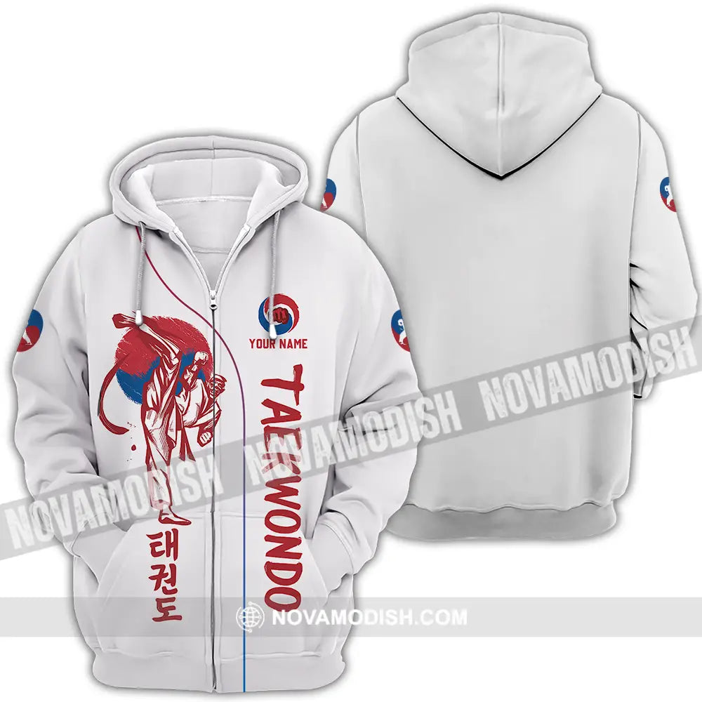 Unisex Shirt - Custom Shirt For Taekwondo Lover Zipper Hoodie / S T-shirt